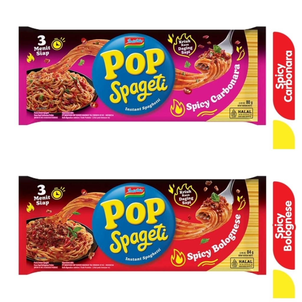 

Indomie pop spaghetti 80g