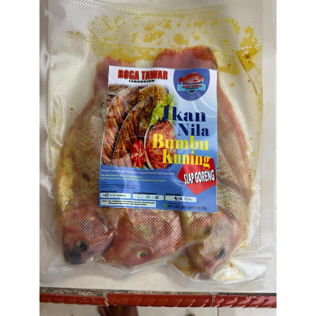 

IKAN NILA MERAH BUMBU KUNING (500g) SIAP MASAK