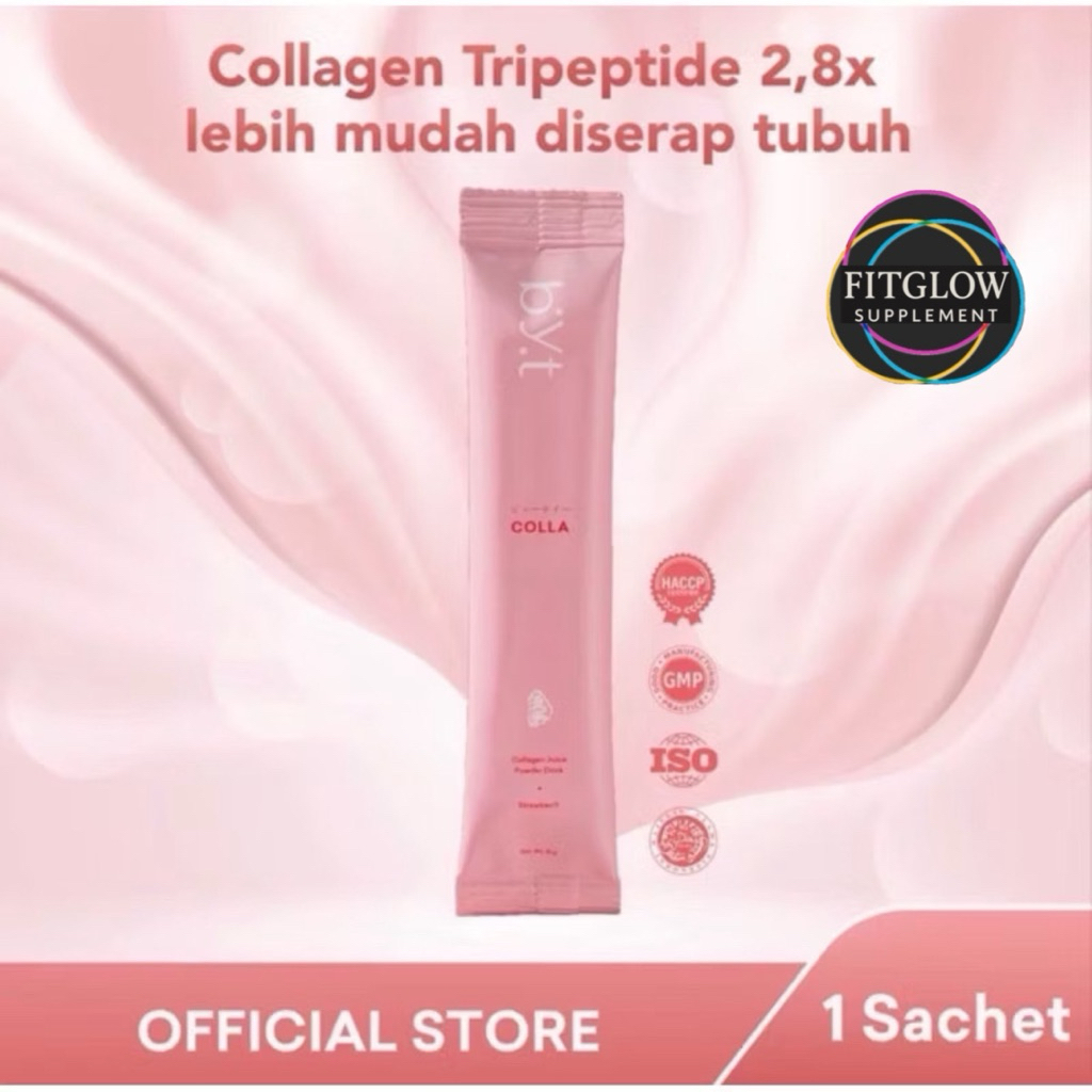 

(ECER 1 SACHET) BYT COLLA Collagen Byoote Kolagen Kulit Whitening Glowing Paopao HALAL BPOM