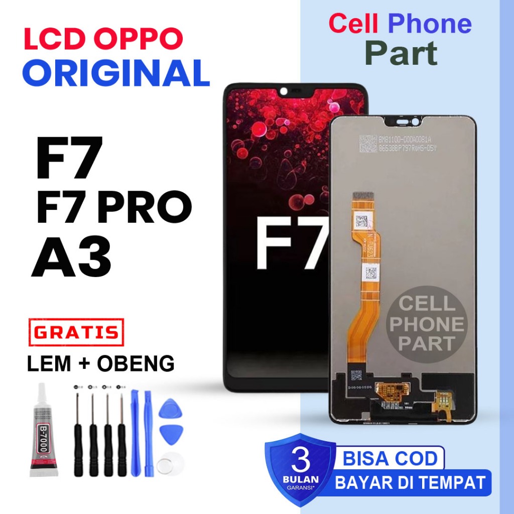 Lcd Oppo F7 / F7 Pro / A3 Original 100% Fullset Touchscreen