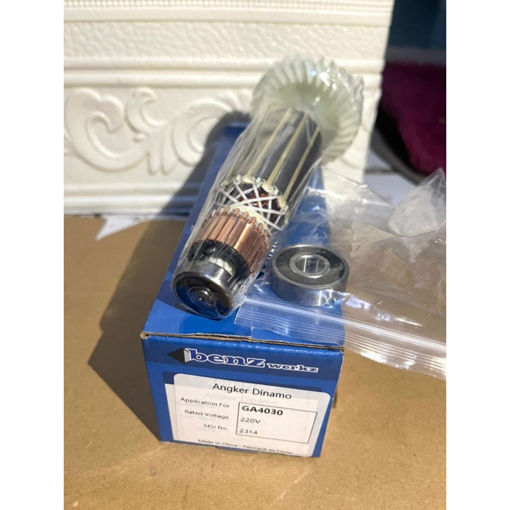 GERATIS ONGKIR ARMATURE MAKITA GA4030 GA4034 ANGKER ROTOR DINAMO MESIN GERINDA TANGAN MAKITA GA 4030