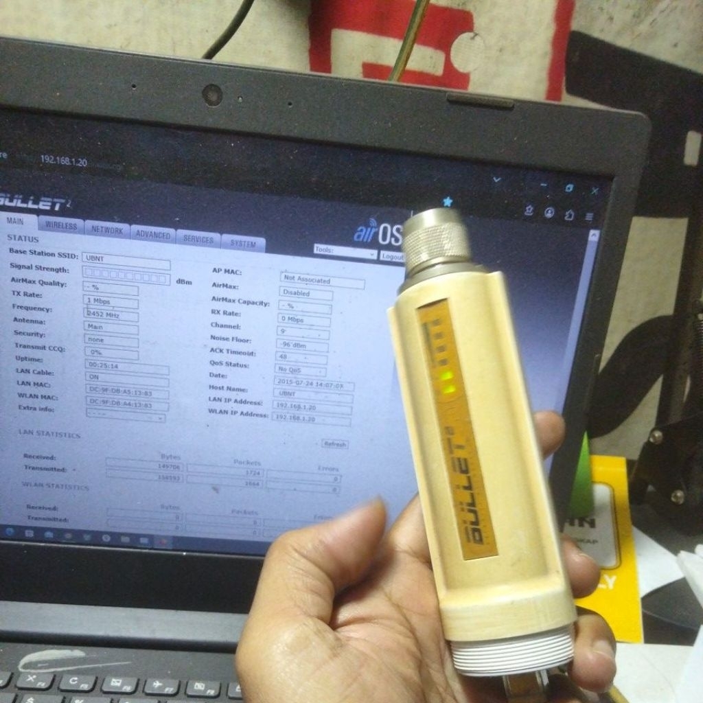 UBIQUITI BULLET 2 GARANSI