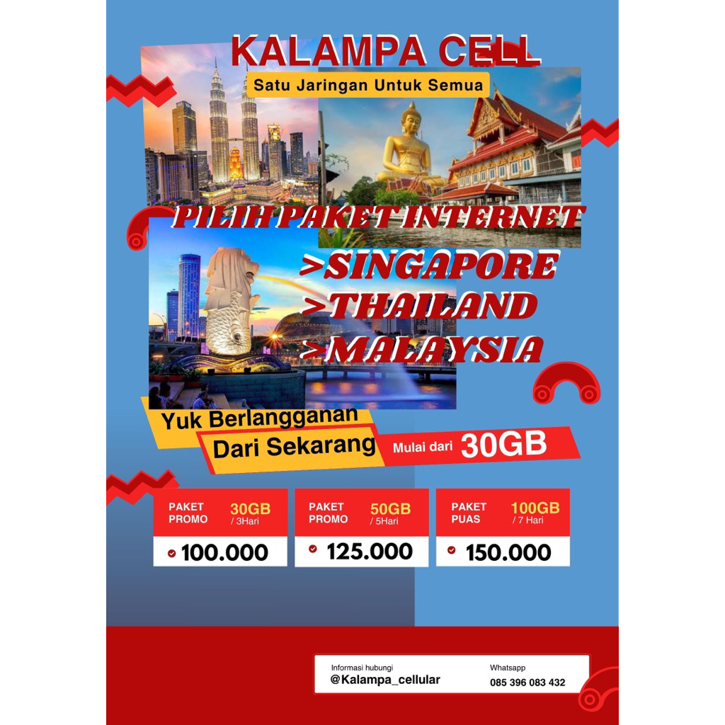 promo Telkomsel internet singapore Thailand malaysia