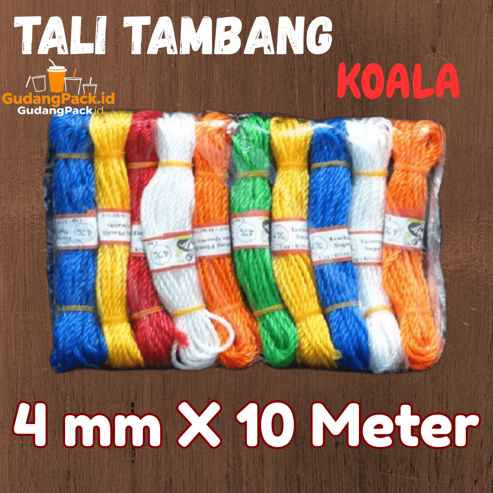 

Tali Tambang 4mm x 10 meter Koala / Tali Serbaguna 4 mm