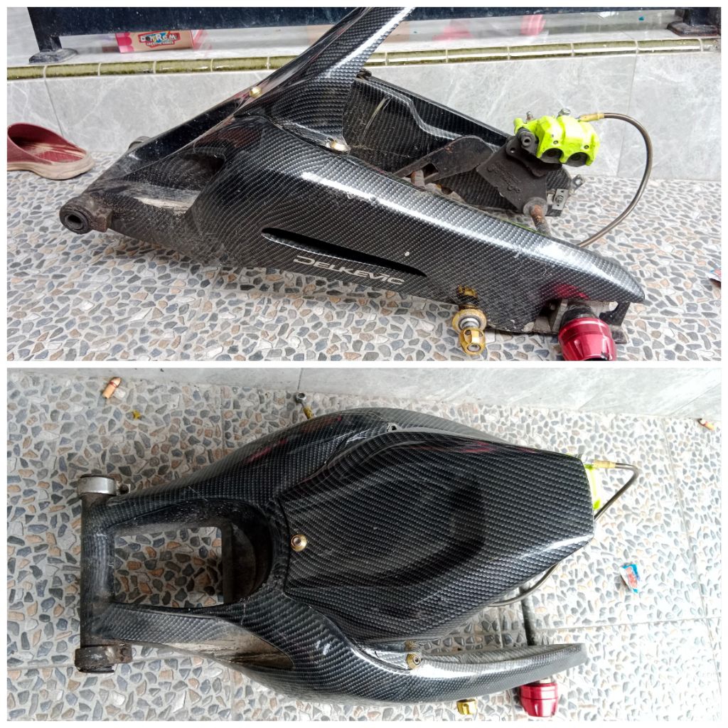 Swing ARM Lebar DELKEVIC BANANA (Full Dikarbon) Ninja 250 karbu 250fi