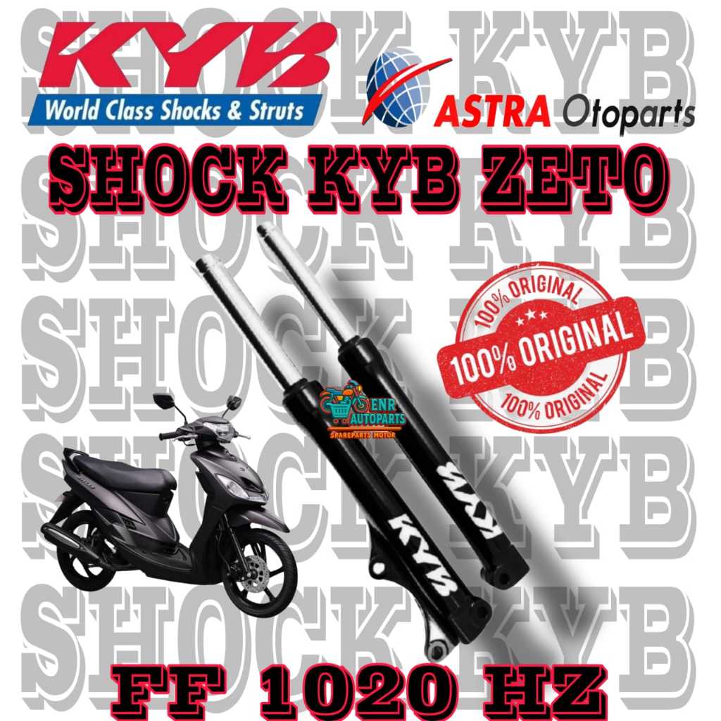 SHOCK BREAKER DEPAN MOTOR MIO SPORTY MIO SMILE MIO J MIO SOUL SHOCK KYB ZETO FF 1020 HZ ORIGINAL