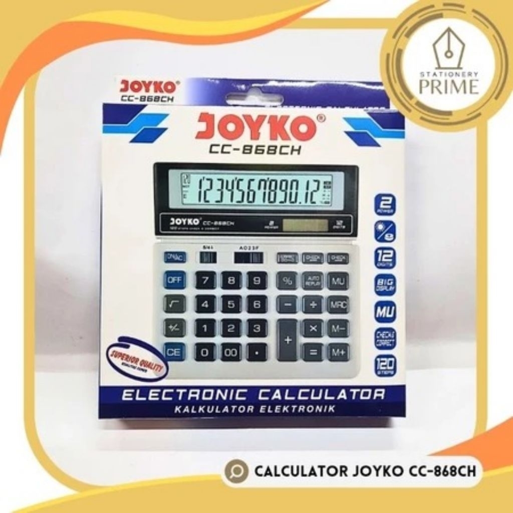 

Calculator / Kalkulator Joyko CC-868CH / 12 Digits / Check Correct