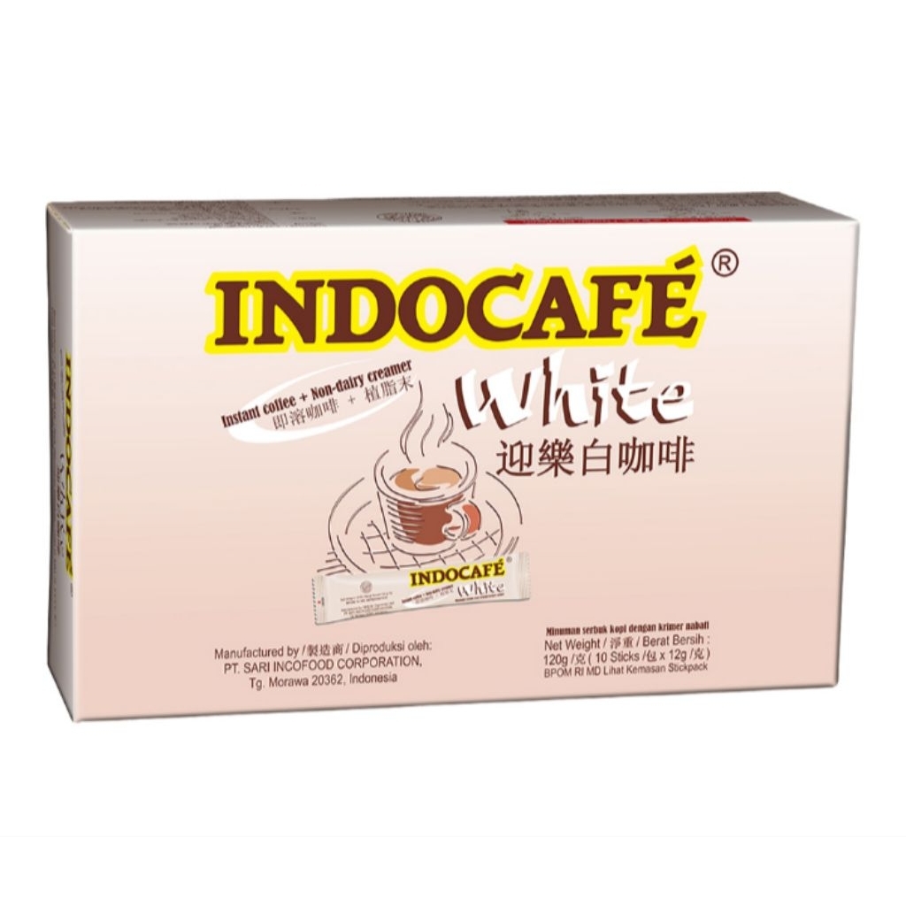 

Indocafe White Kopi Krim Instan Box 10 x 12g