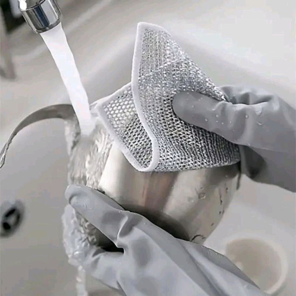 KAIN KAWAT PEMBERSIH kain pengganti spon cuci piring kain kawat cuci piring lain lap cuci