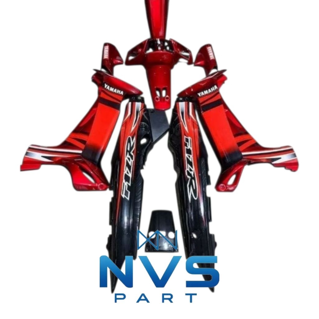 Cover Body Fizr F1zr Full set Merah Maroon Body Belakang Hitam Fullset Halus Cover Bodi Yamaha Fiz r