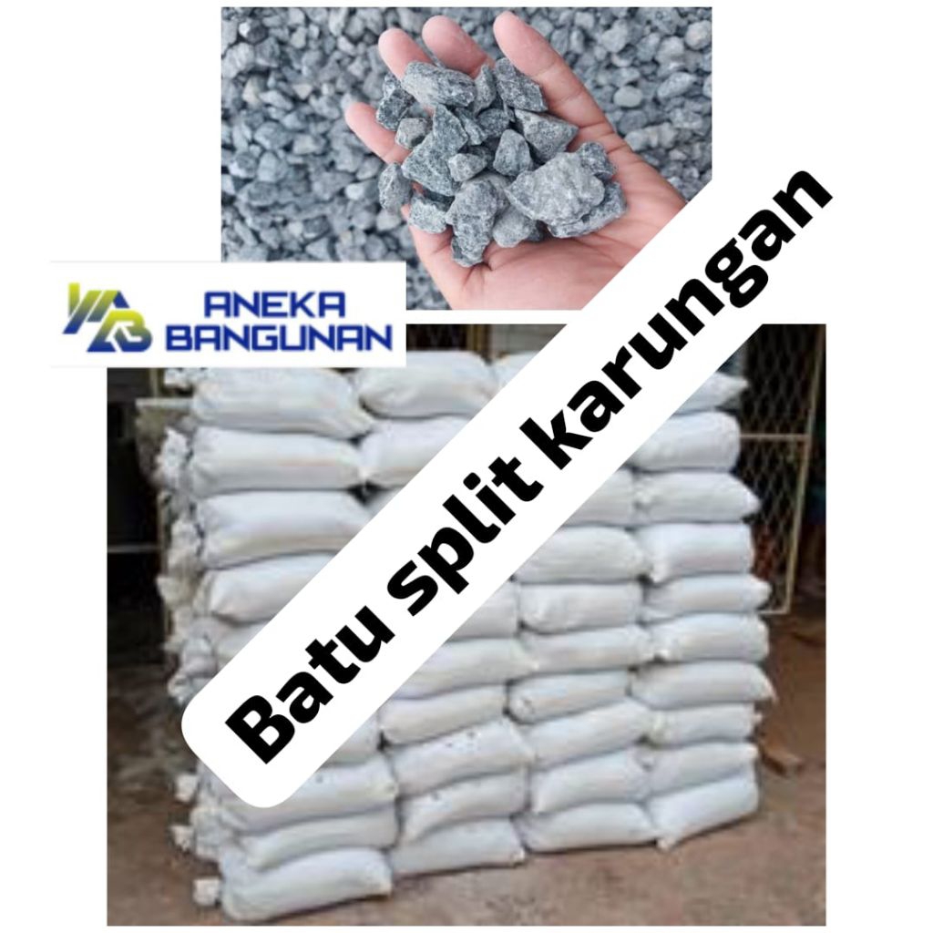 Batu Split / Koral / Coral / Seplit Karungan (Batu Cor)