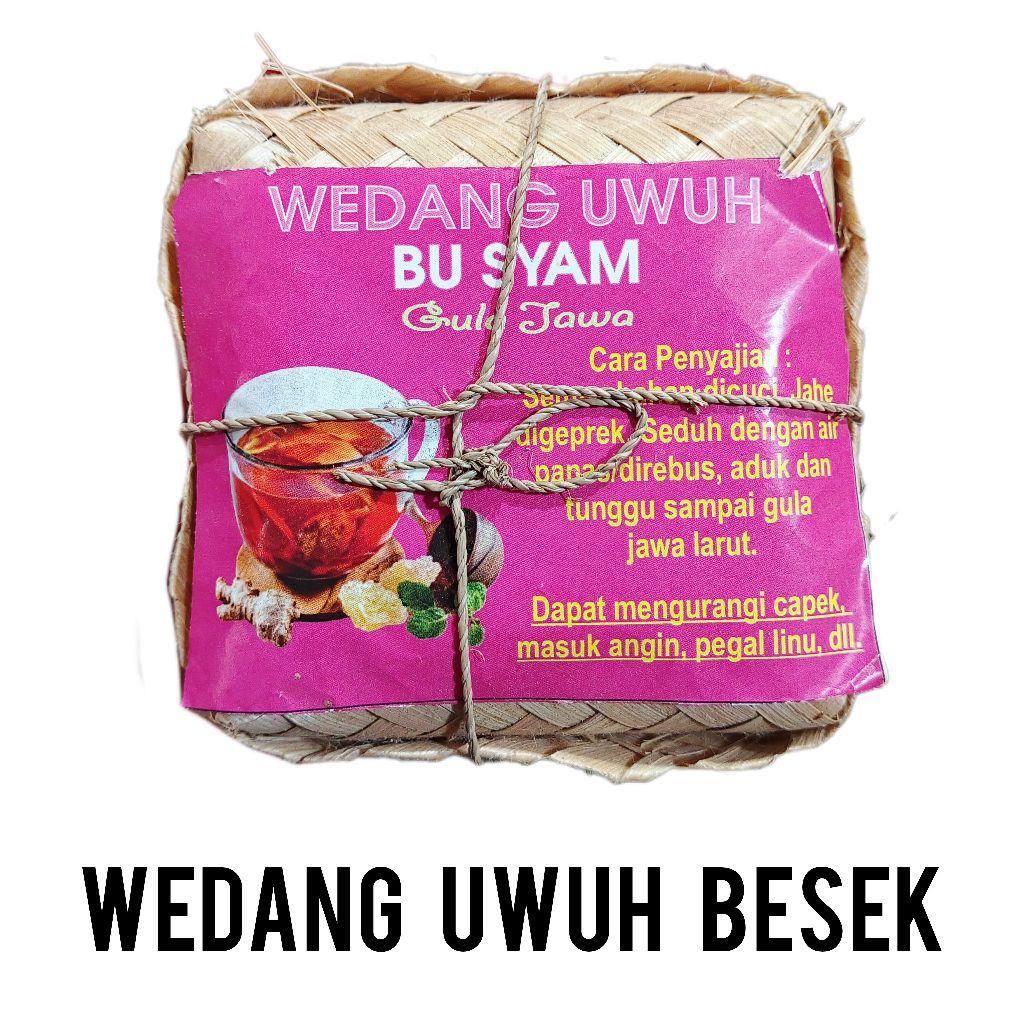 

wedang uwuh gula Jawa - wedang uwuh besek - isi 5 - wedang herbal - minuman kesehatan alami - membantu meningkatkan imunitas