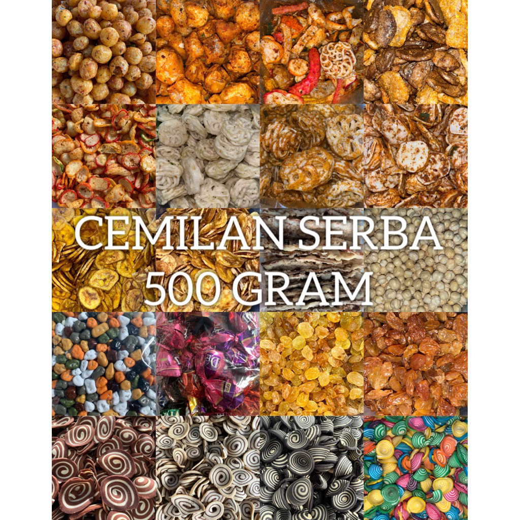 

Cemilan Serba 500 Gram Manis Asin Pedas ( Part 2 )