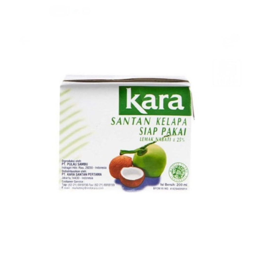 

kara santan kelapa murni 200 ml