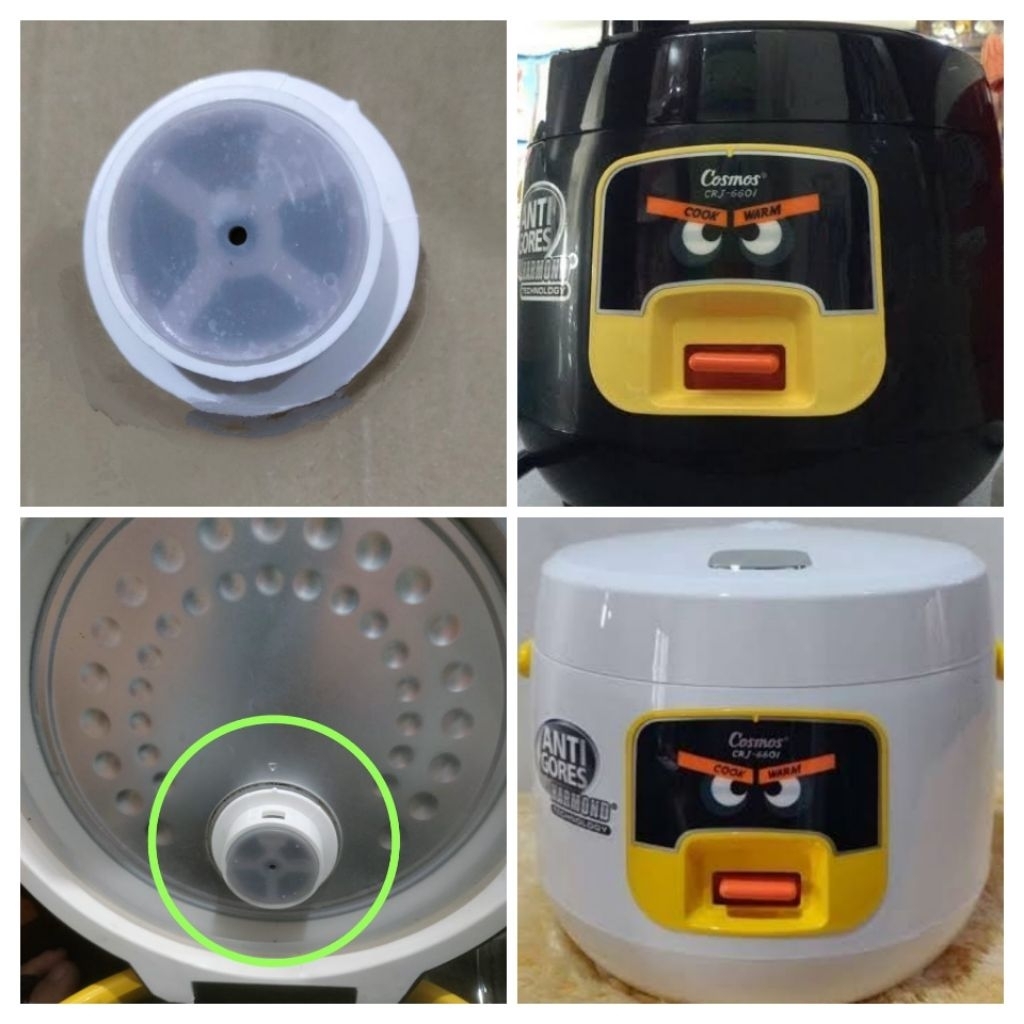 Tongolan Pembuangan Uap (pada Tutup Bagian Dalam) Magic Com Cosmos CRJ 6601