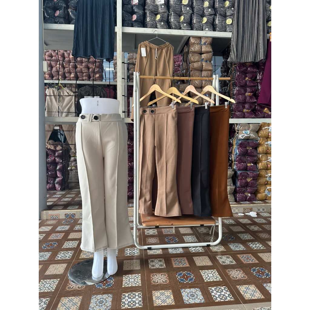 CELANA PANJANG CUTBRAY SCUBA PREMIUM/KULOT PANJANG WANITA/