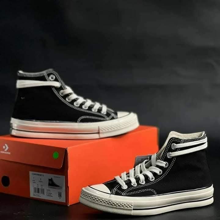 SEPATU AL STAR TINGGI / sepatu convers vChuck Taylor Classic High / Sepatu sekolah hitam putih murah
