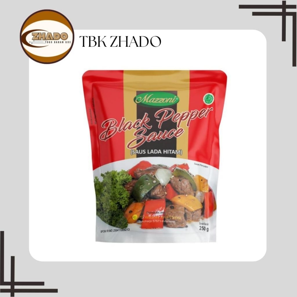 

Mazzoni Saos Lada Hitam 250 Gram