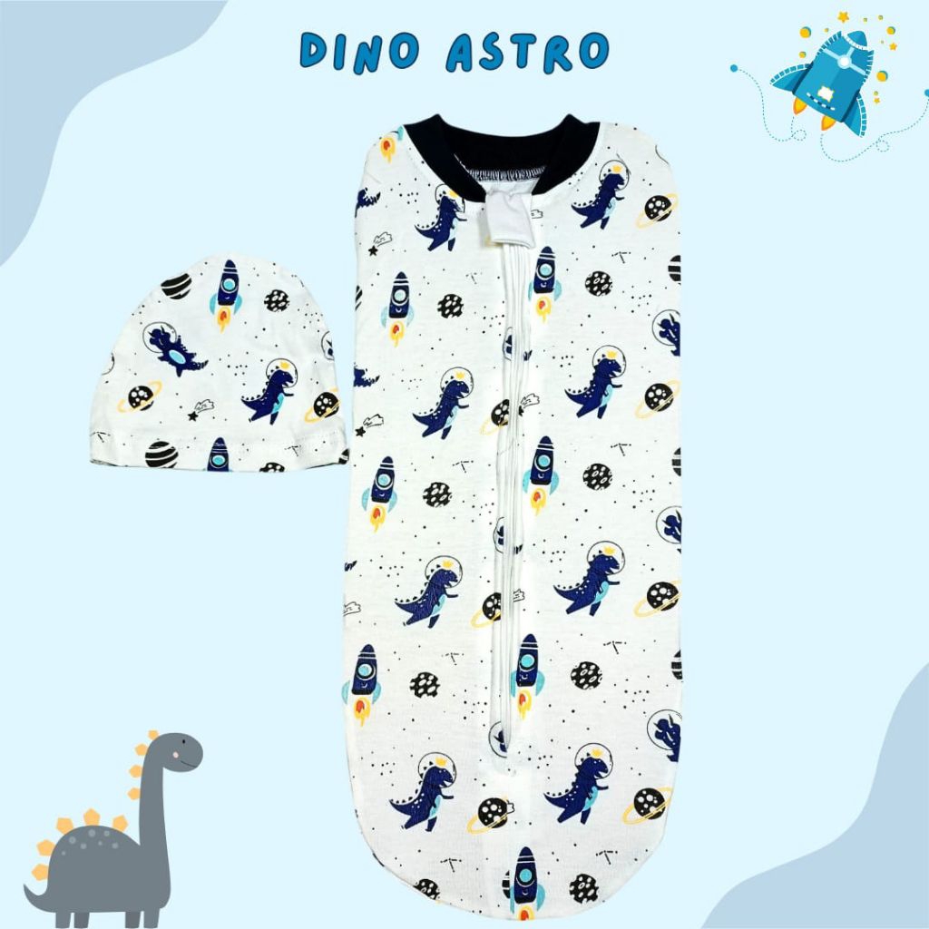 bedong instan set topi/bedong topi/bedong instan bayi newborn