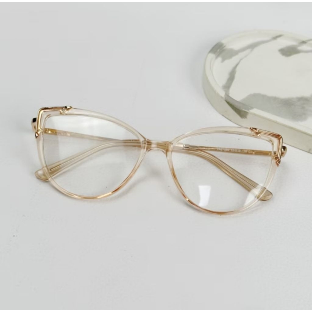 kacamata CatEyes Frame saja, NEW