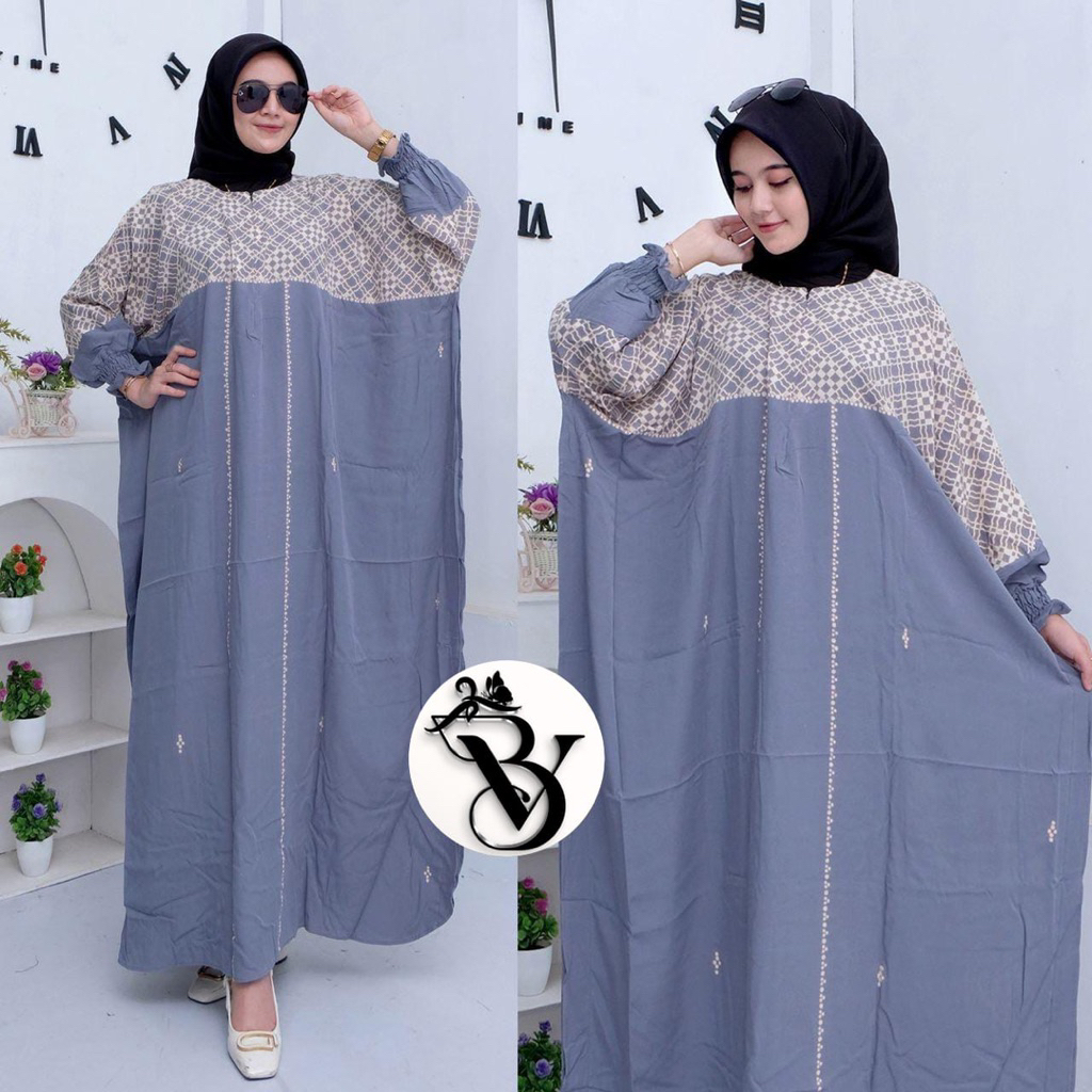 Zoya Gamis kaftan jumbo Gamis kaftan rayon premium Gamis kaftan busui