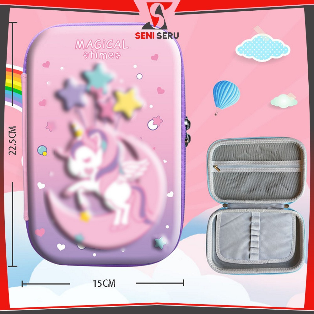 

EC Kotak Pensil Anak Sekolah 3D Karakter Kartun Gemoy / Tempat Pinsil Kotak Besar Alat Tulis Case Cartoon / Kotak Pensil Anak Alat Tulis Import Seni Seru A82