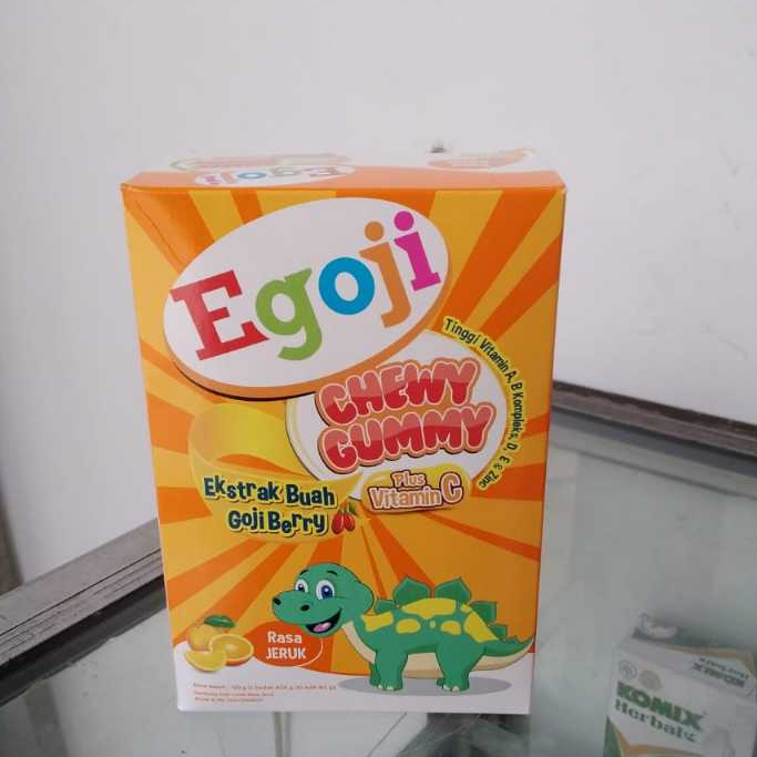 

Egoji Chewy Gummy Ekstrak Buah Gojiberry Rasa Jeruk 1 Sachet (ECER)