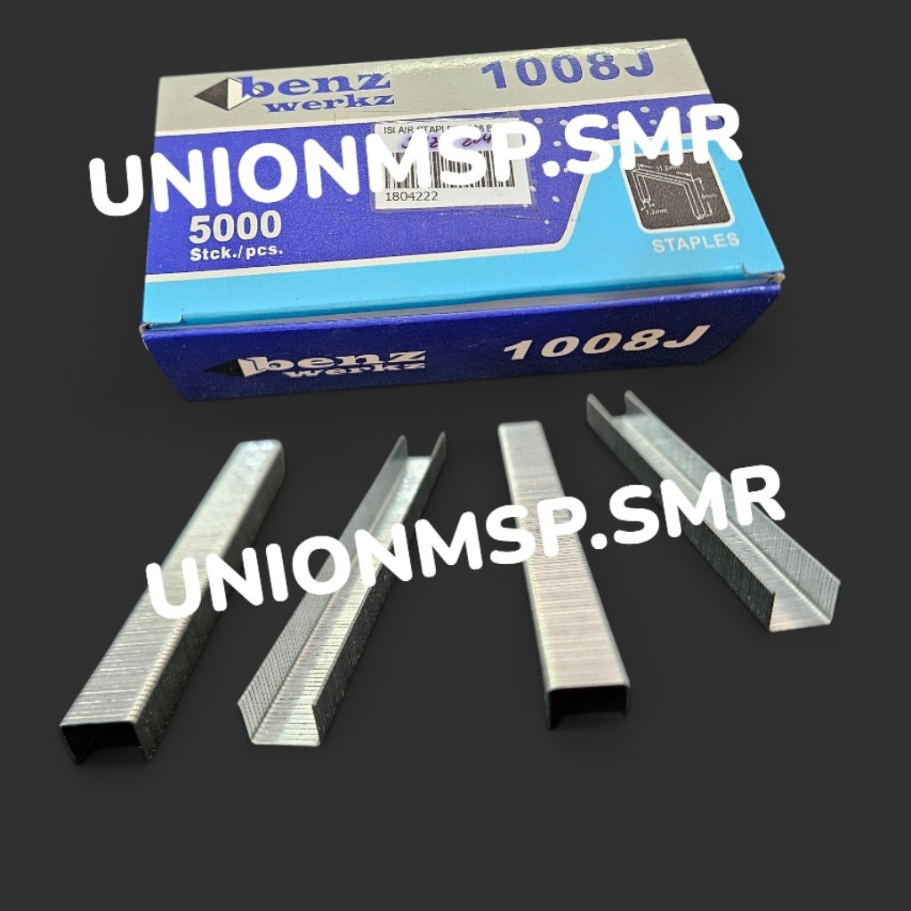 

Isi Staples Tembak Benz Werkz 1008J – Tinggi 8 mm | 5000 Pcs | Staples Kuat untuk Tembakan Manual & Pneumatik