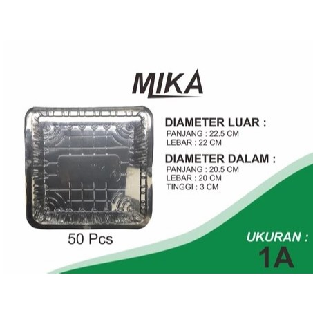 

MIKA PLASTIK 1A - MIKA BOX KEMASAN KUE ISI - 50 PCS