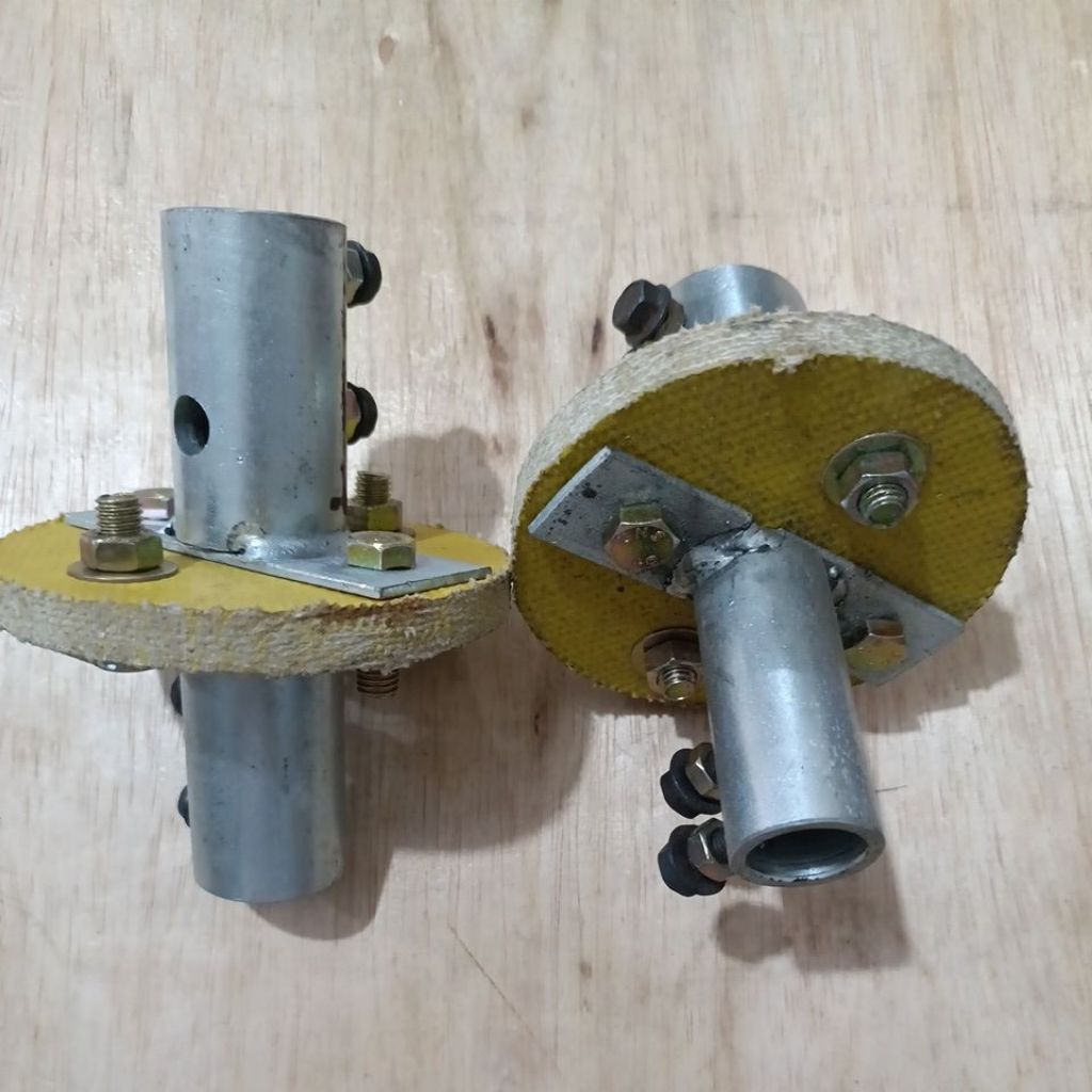 Bohel besi shaft joint sambungan konektor 19mm - 20mm mesin ke as kipas baling perahu / simpang empa