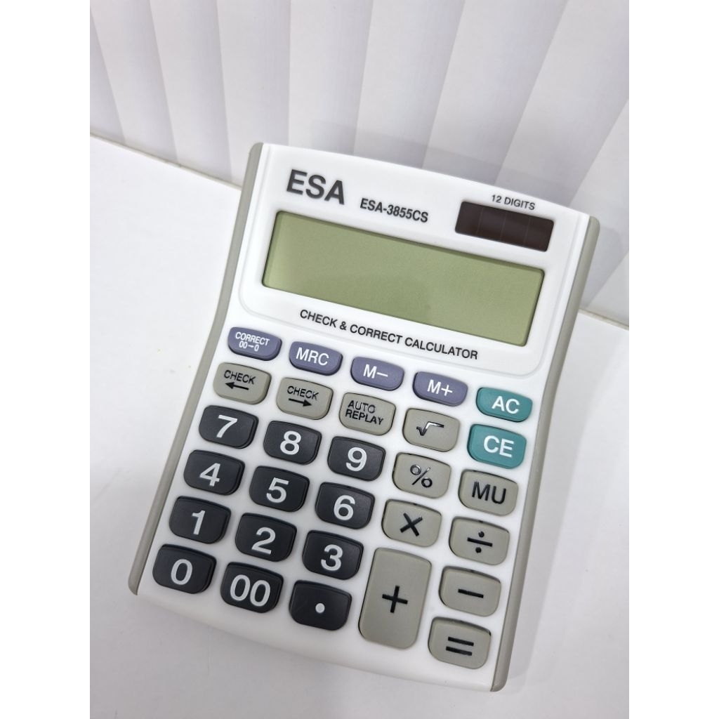 

Kalkulator Calculator ESA-3855CS 12 Digit