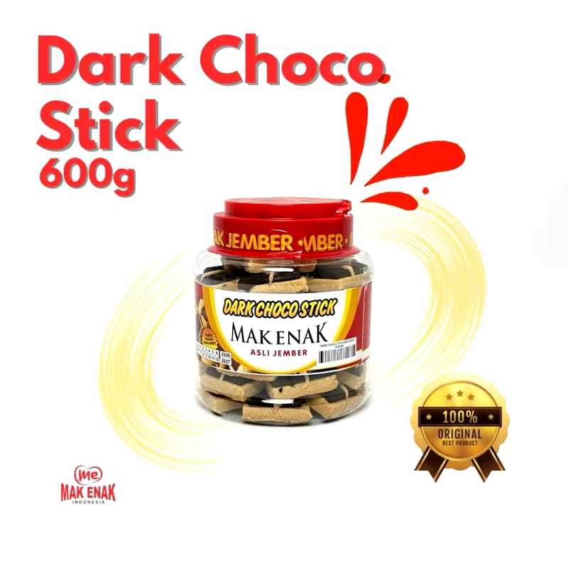 

DARK CHOCO STIK 600 GRAM - MAK ENAK ASLI JEMBER / Coklat Stick asfah makassar