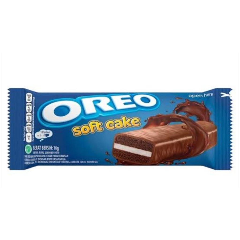 

Oreo Soft Cake/Bolu Cokelat krim Vanila,16grx12 pcs(box)