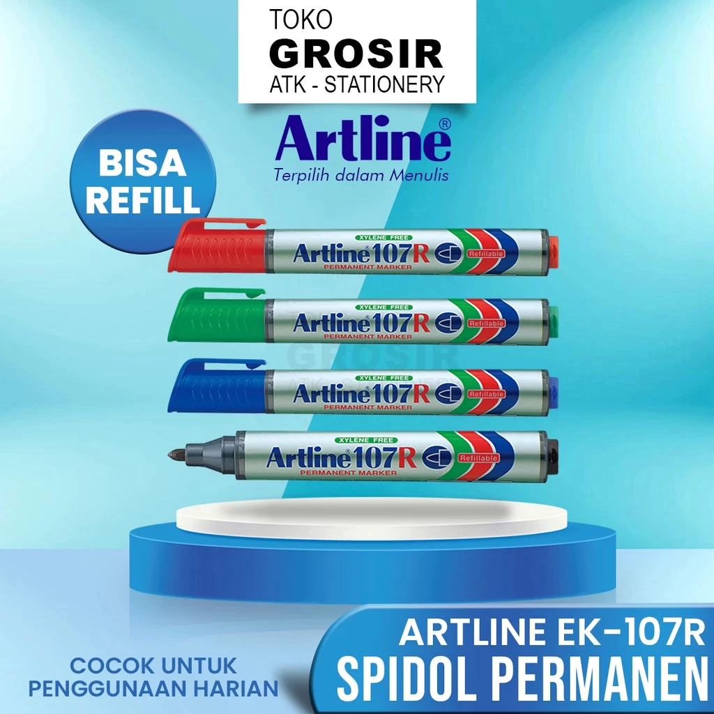

(LIVE) Spidol Permanen Marker Artline EK-107R 2