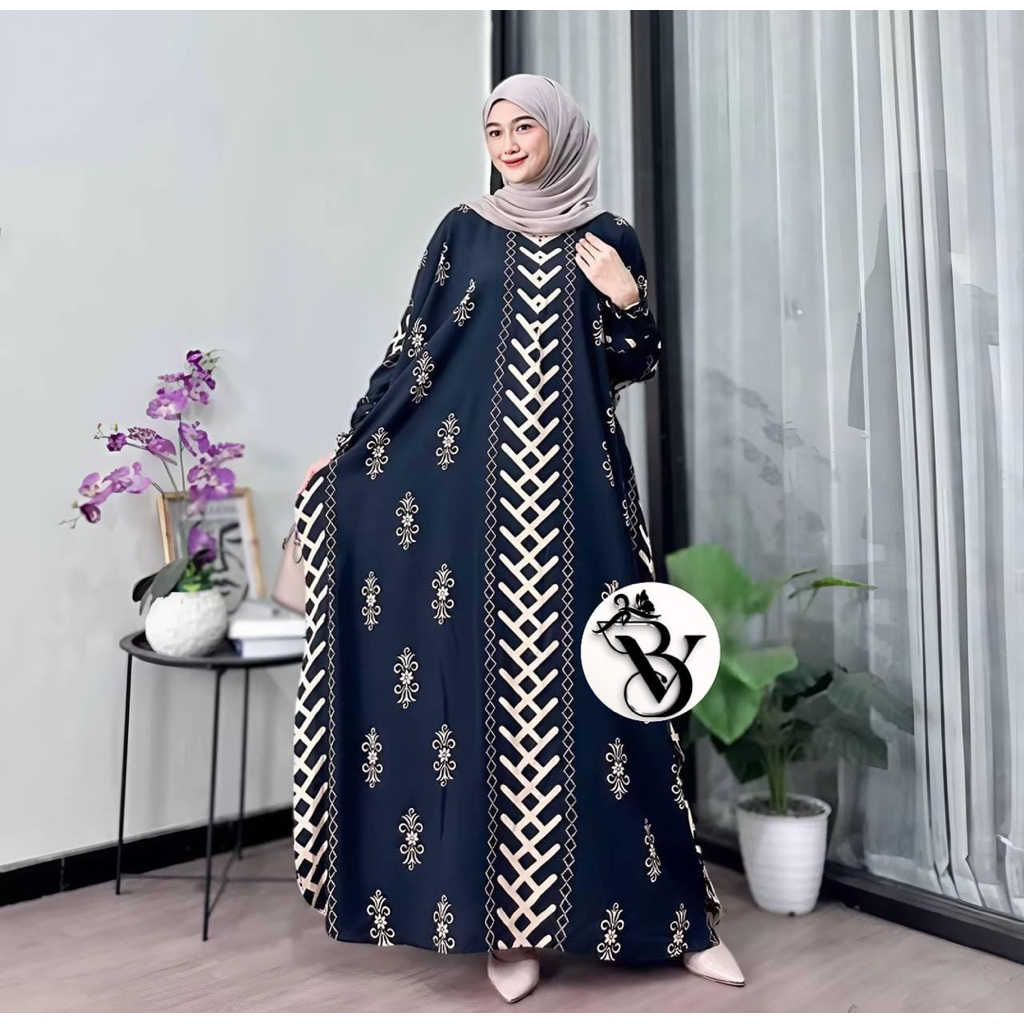 Homedress kaftan Guzel jumbo busui friendly gamis kaftan premium  Gamis Kaftan Jumbo ld 140 bahan ra