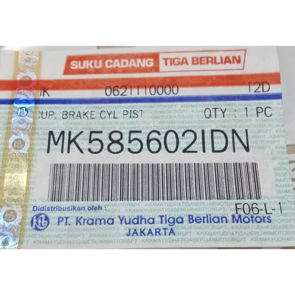 KARET REM ORIGINAL MITSUBISHI CANTER 125 PS HDX / MK585602IDN