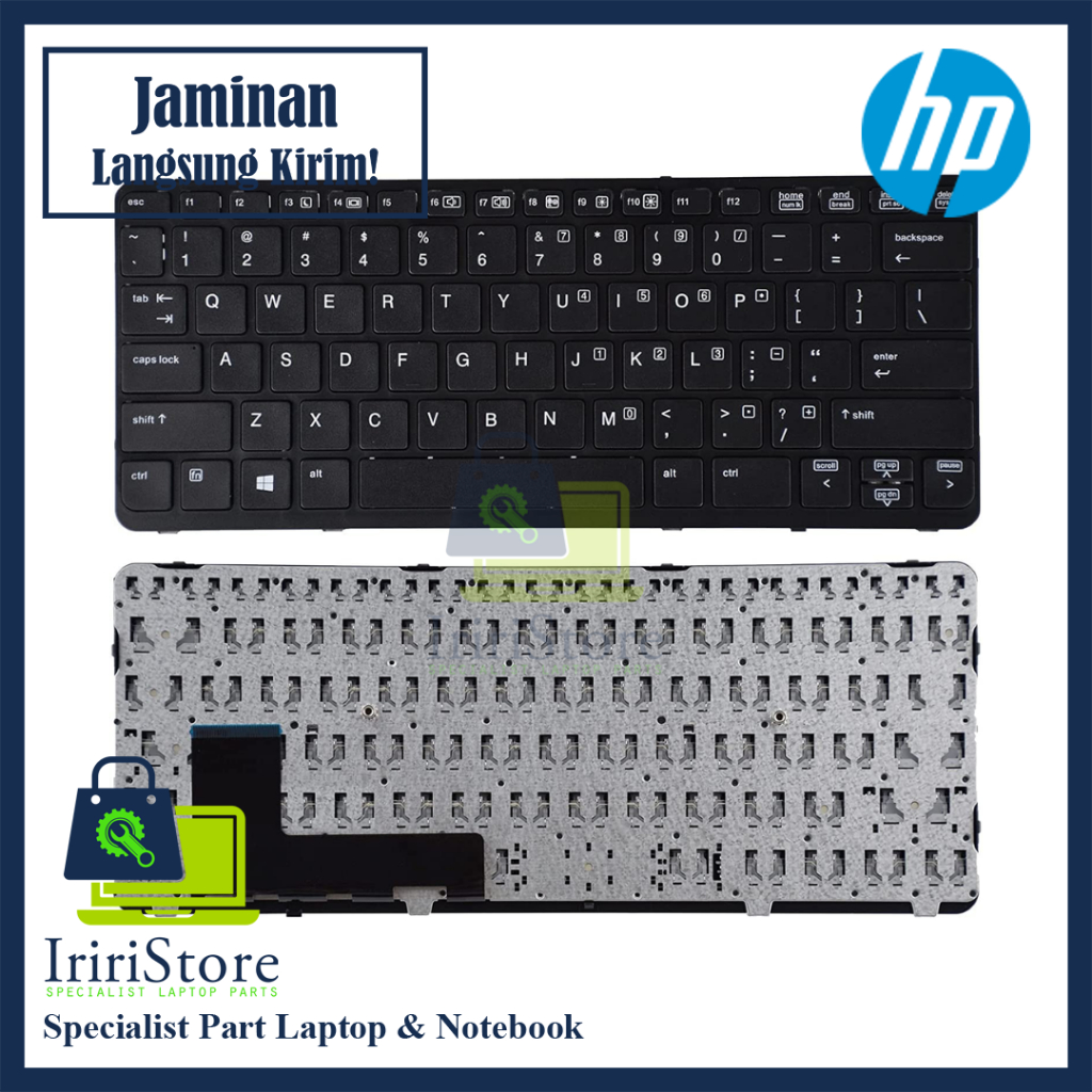 Original Keyboard Laptop HP EliteBook 720 G1 720-G2 720 G2 820-G1 725-G1 Hitam