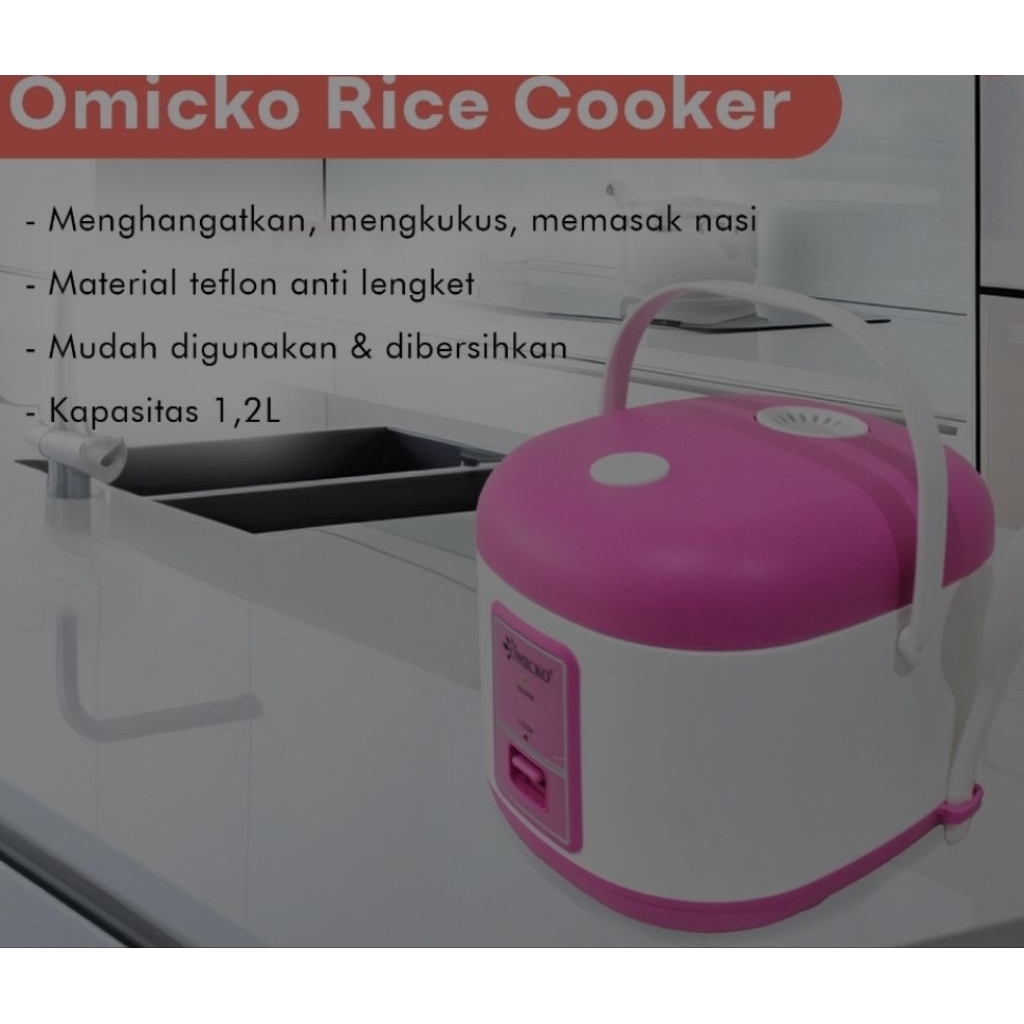 omicko rice cooker mini mc 102 pl 1,2 ltr