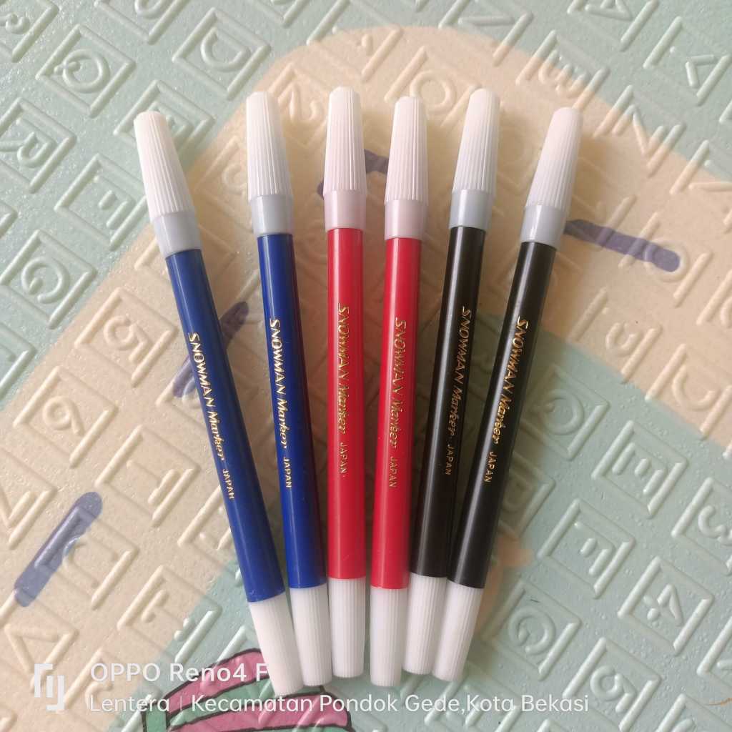 Spidol Snowman 3 Warna ( 3 Pcs ) Kecil