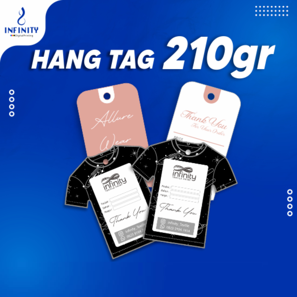 

Hangtag Konstruk / Art Paper Custom Infinity Digital Printing Pekanbaru