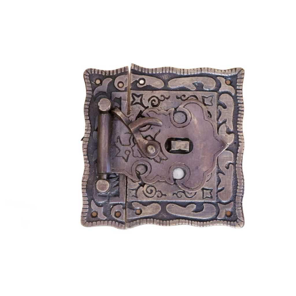 Kunci Slot Pintu Lemari Antik Overpal Pengunci Pintu