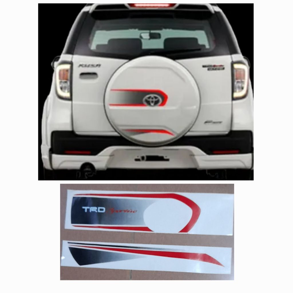 List body stiker Ban Serep Toyota Rush Ultimo tahun 2000 - 2017/ List body stiker Ban Serep TRD Rush