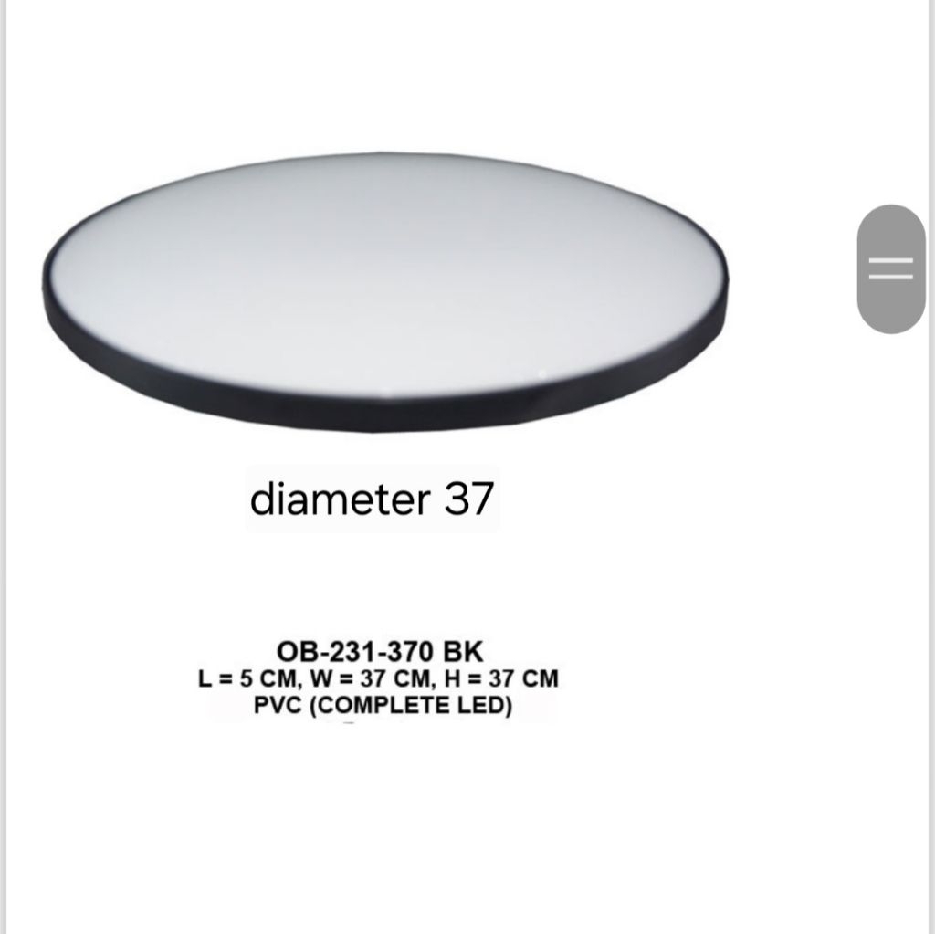 lampu led plafon ceiling lamp tempel bulat new model LUMINA led tempel round