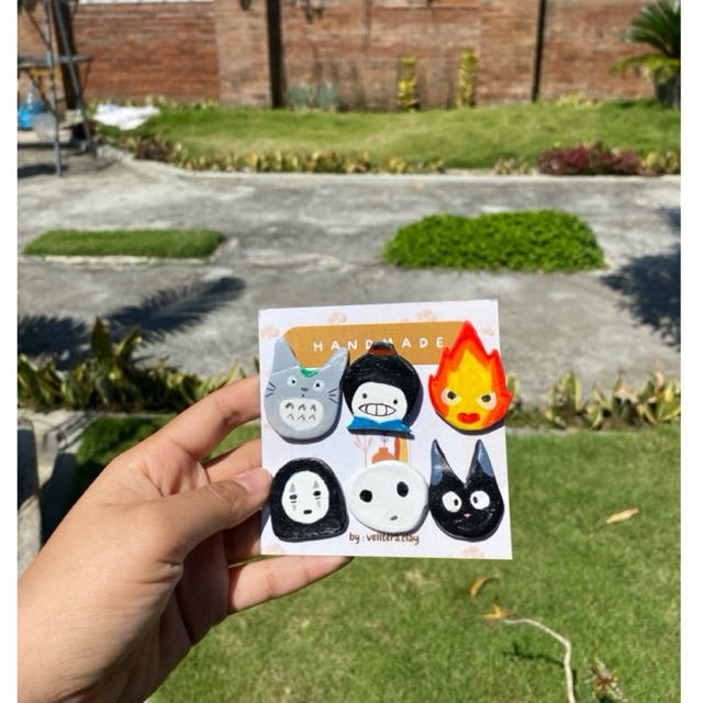 studio ghibli pin clay