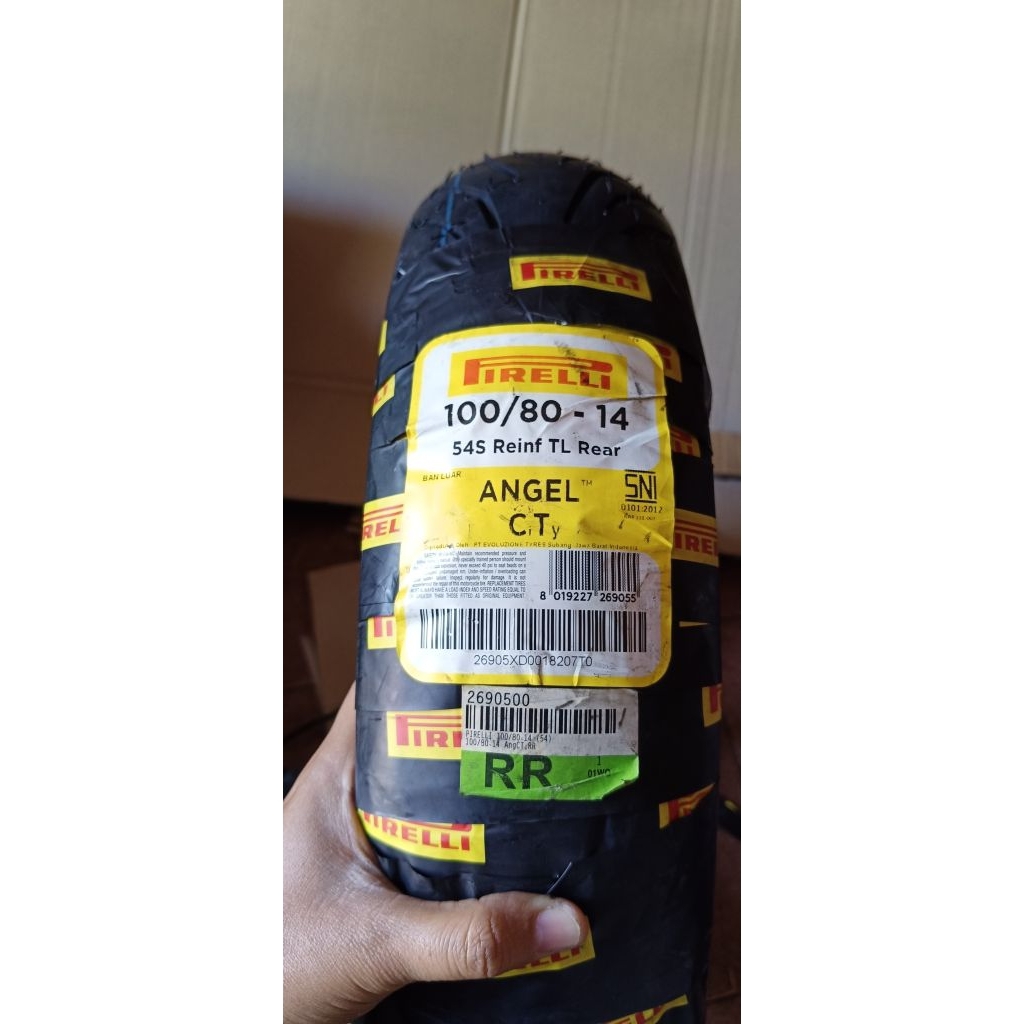 ban ring 14 100/80 Pirelli angel CT baru thn produksi 2018