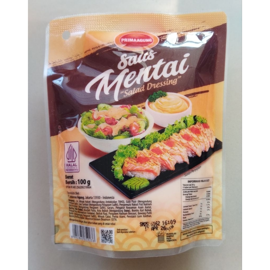 

PRIMA AGUNG SAUS MENTAI 100 GRAM