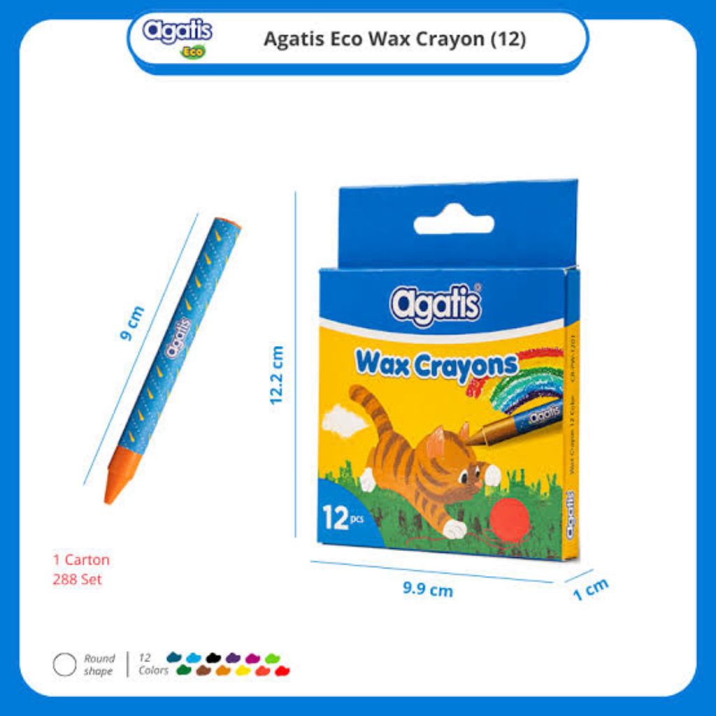 

Wax Crayon Agatis Neopex ( 12pcs dan 24pcs warna )