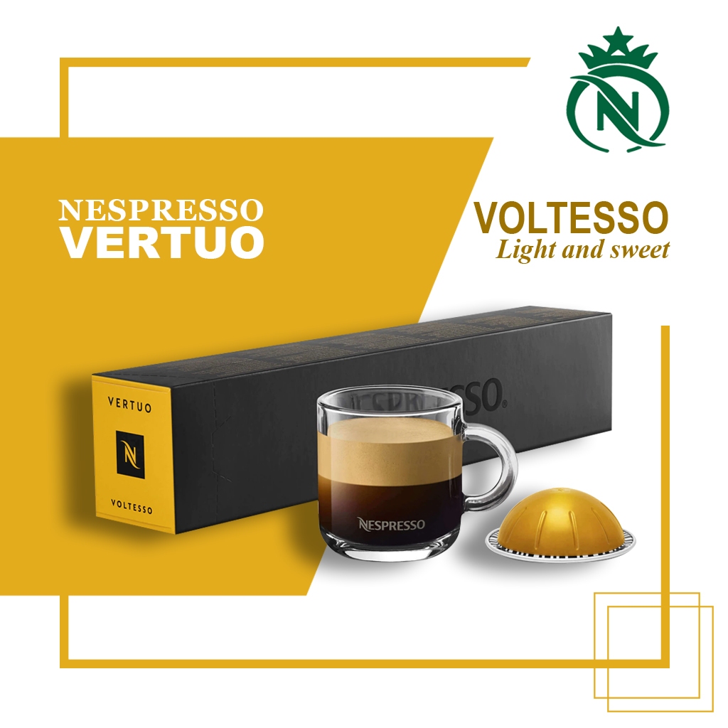 

Capsule Nespresso Vertuo Voltesso Pack - Kopi Kapsul Espresso Medium Roast Coffee