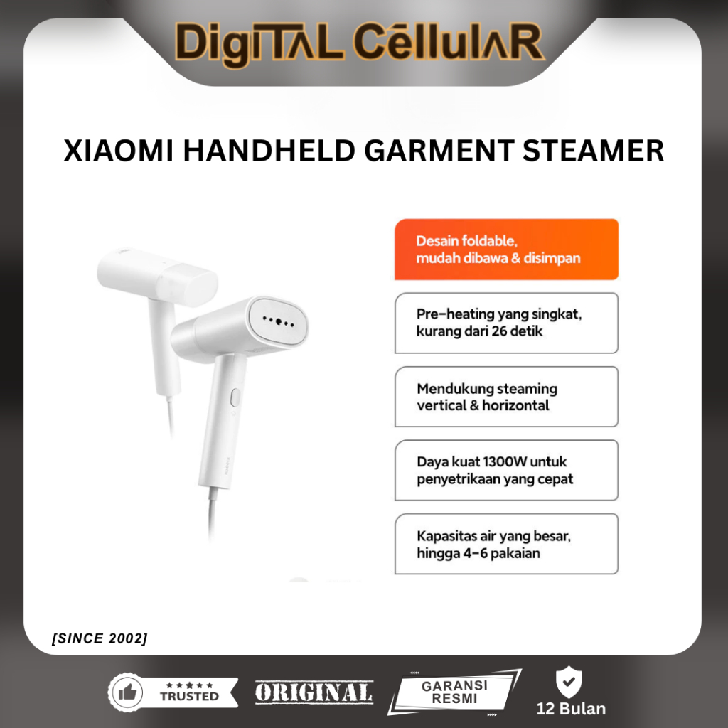 Xiaomi MJGTJ02LF Setrika Uap Portabel Handheld Garment Steamer