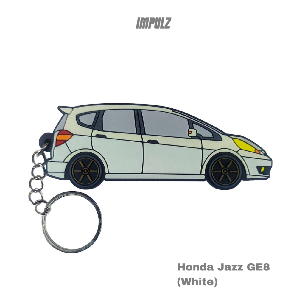 Impulz Keychain / Gantungan Kunci – Honda Jazz GE8 (White)